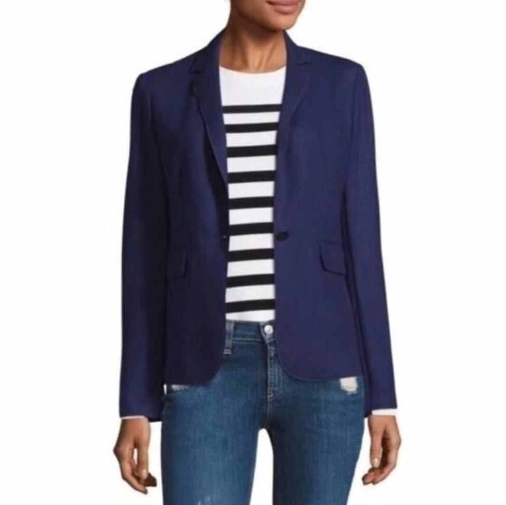 Rag & Bone Felted Wool One Button Blazer Jacket
